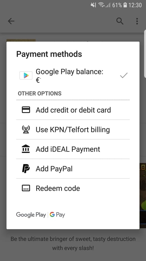 Google play sales balance promo code